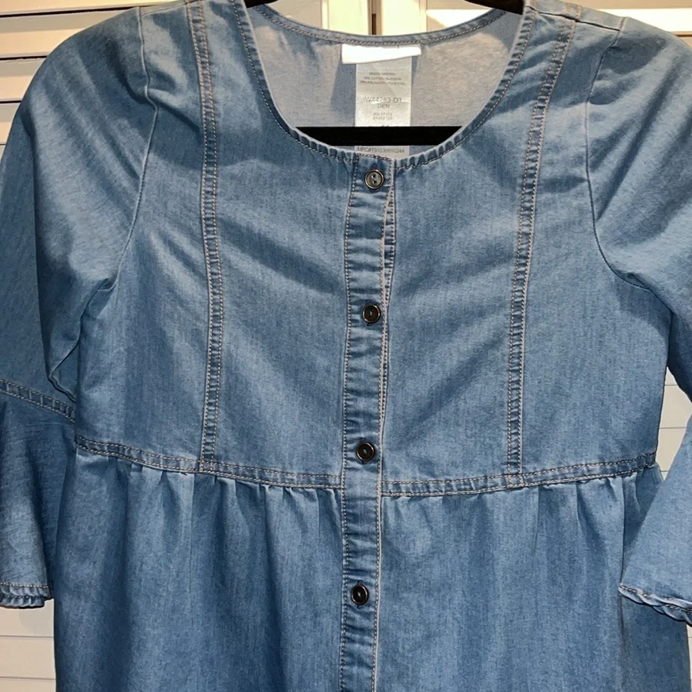 Bonnie Jean Denim Ruffle tier dress Girls‎ 14